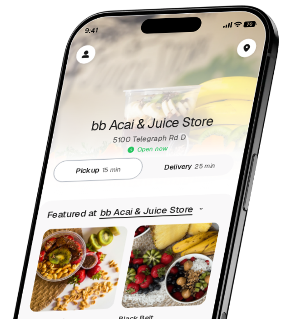 bb Acai & Juice Store app preview